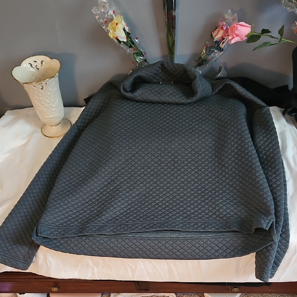 New Balance Women's Quilted Turtleneck Sweater
